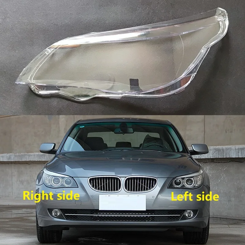 For BMW 5 Series E61 E60 520 523 525 530i 2004-2010 Front Headlamp Cover Lampshade Headlight Shell Glass Lens Lamp Shade Caps