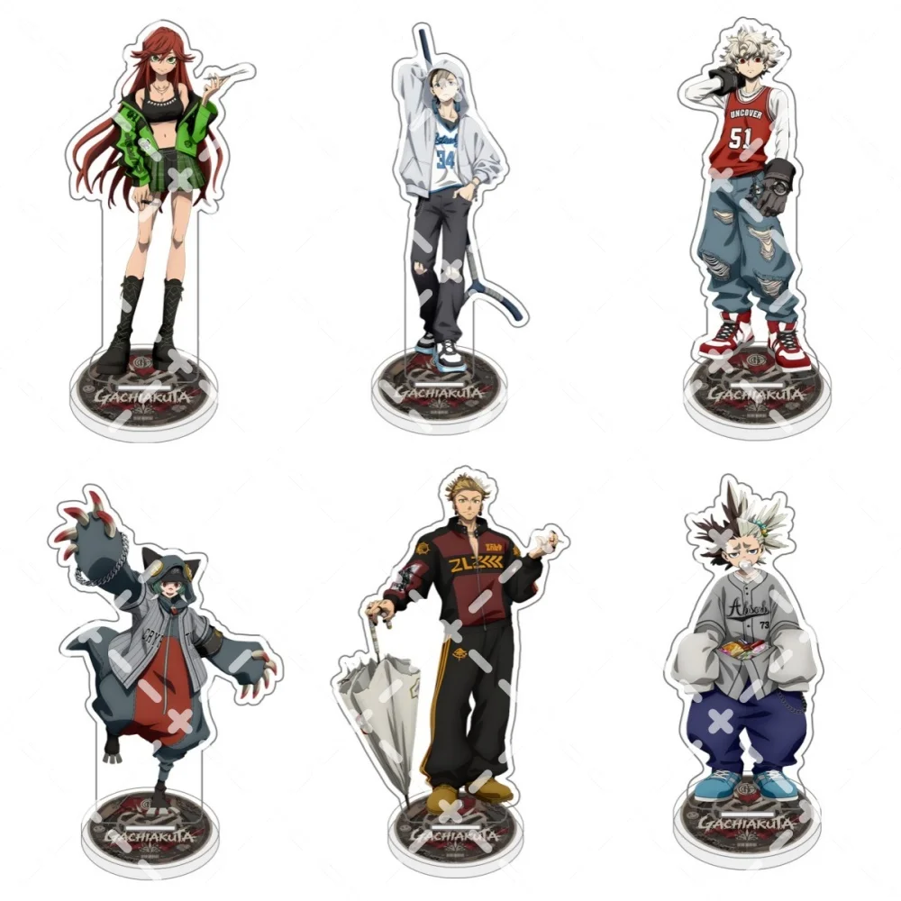 Kawaii Gachiakuta Anime Acrylic Stand keyingStreet Basketball Hoodie Outfit Character Figure Desktop Ornament Manga Fans Present