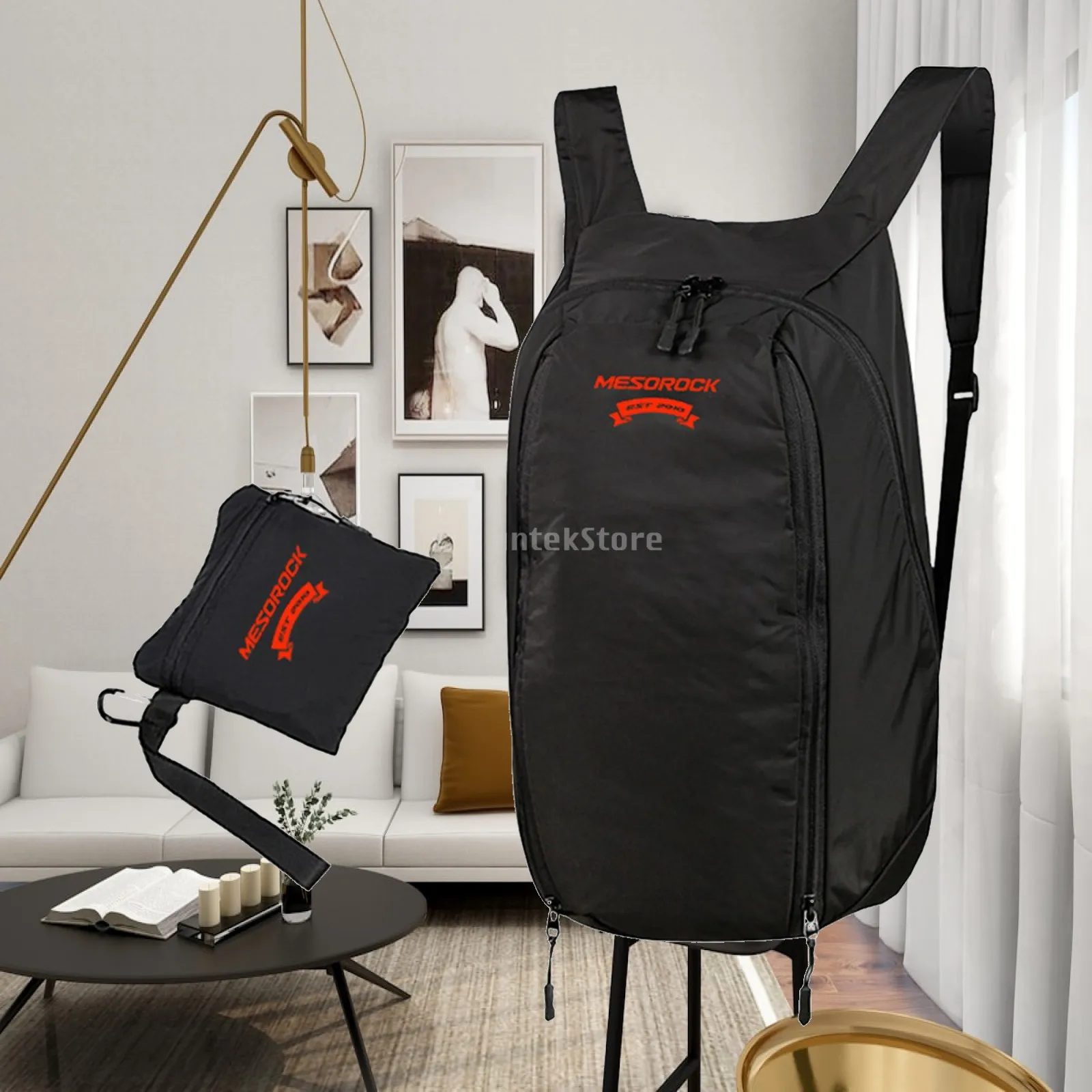 Expandable Motorcycle Backpack 28L Waterproof Bike Bag for Men Helmet Riding Travel Laptop Storage Rainproof Nylon Lightweight