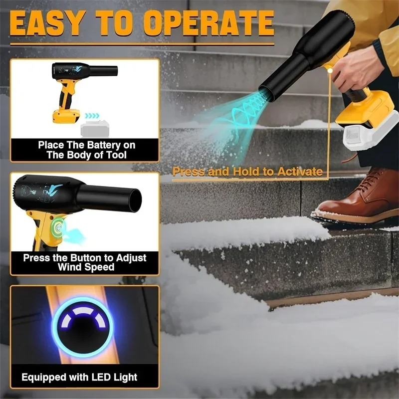 

For Dewalt 18V 20V Li-ion Battery Portable Violent Turbo Fan Cordless Violent Turbo Fans Electric Dust Cleaning Tools