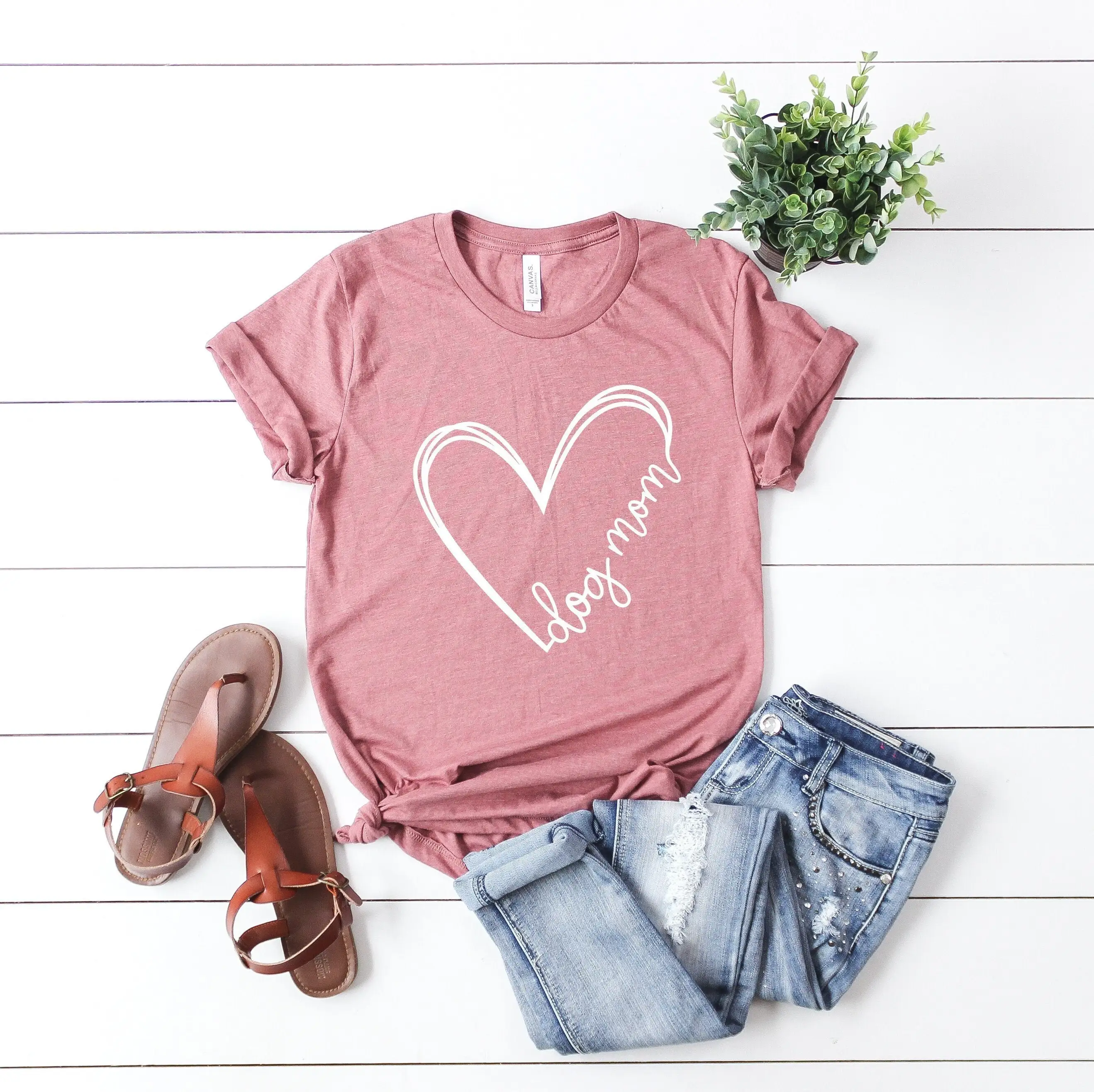 

Dog Mom HearT T Shirt Lover s Mothers Day