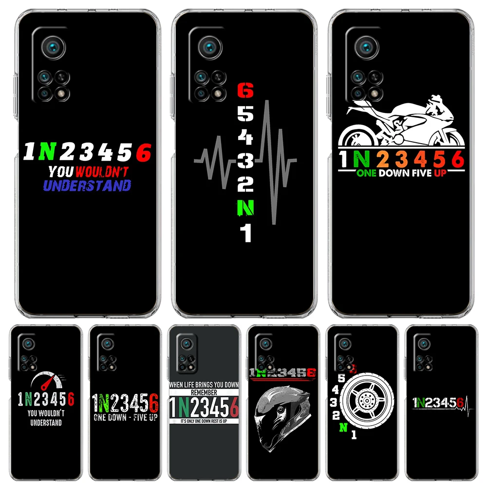 1N23456 Motorcycle Phone Case for Xiaomi Mi Poco F3 X3 X4 GT NFC M3 M4 11 Ultra 12 11X 11i Pro Lite 5G Soft Transparent Cover