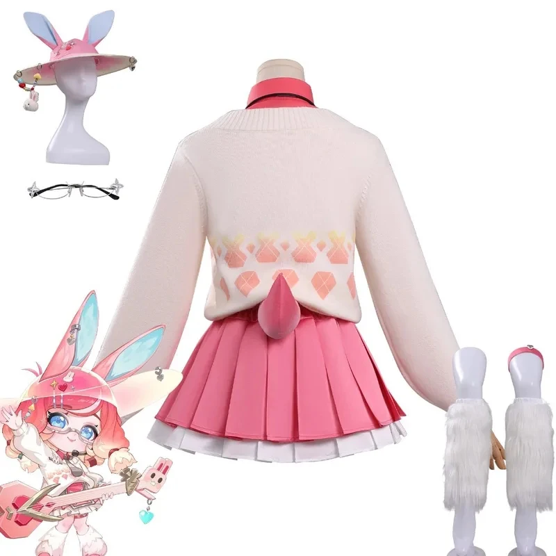 

A;3\v,7'd/Teamfight Tactics Ionic Spark Little Aurora Cosplay Costume Pink Sweater Hat Accessories Full Set Women Gac;4'b,7'm\1/