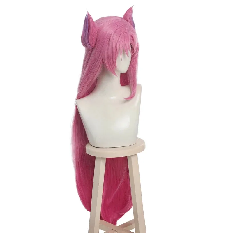 

2025 yiyi ROLECOS LOL Star Guardian Kaisa Women 100cm Headwear Pink Cosplay Wig Heat Resistant Synthetic Hair