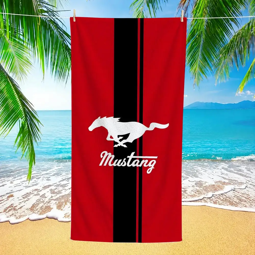 Brand Ford Mustang Towel Beach Towel Quick Dry Absorbent Bath Towel For Swimming Gym Camping Outdoor Sunbathing