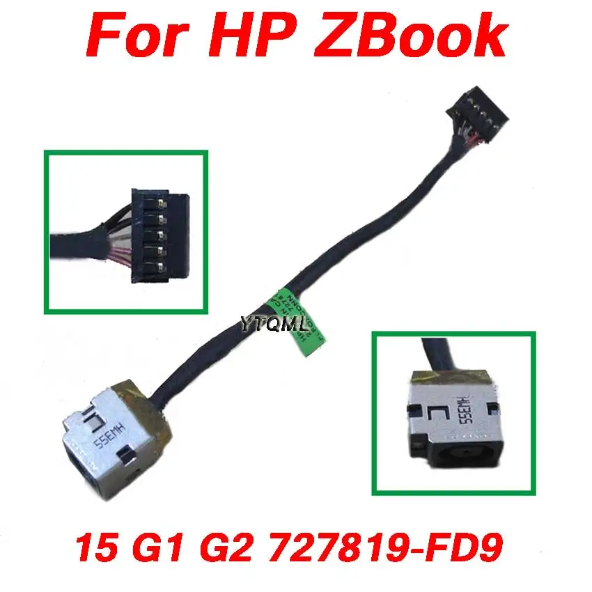 

1Pcs DC Power Jack cable For HP ZBook 15 G1 G2 727819-FD9 laptop Flex Cable