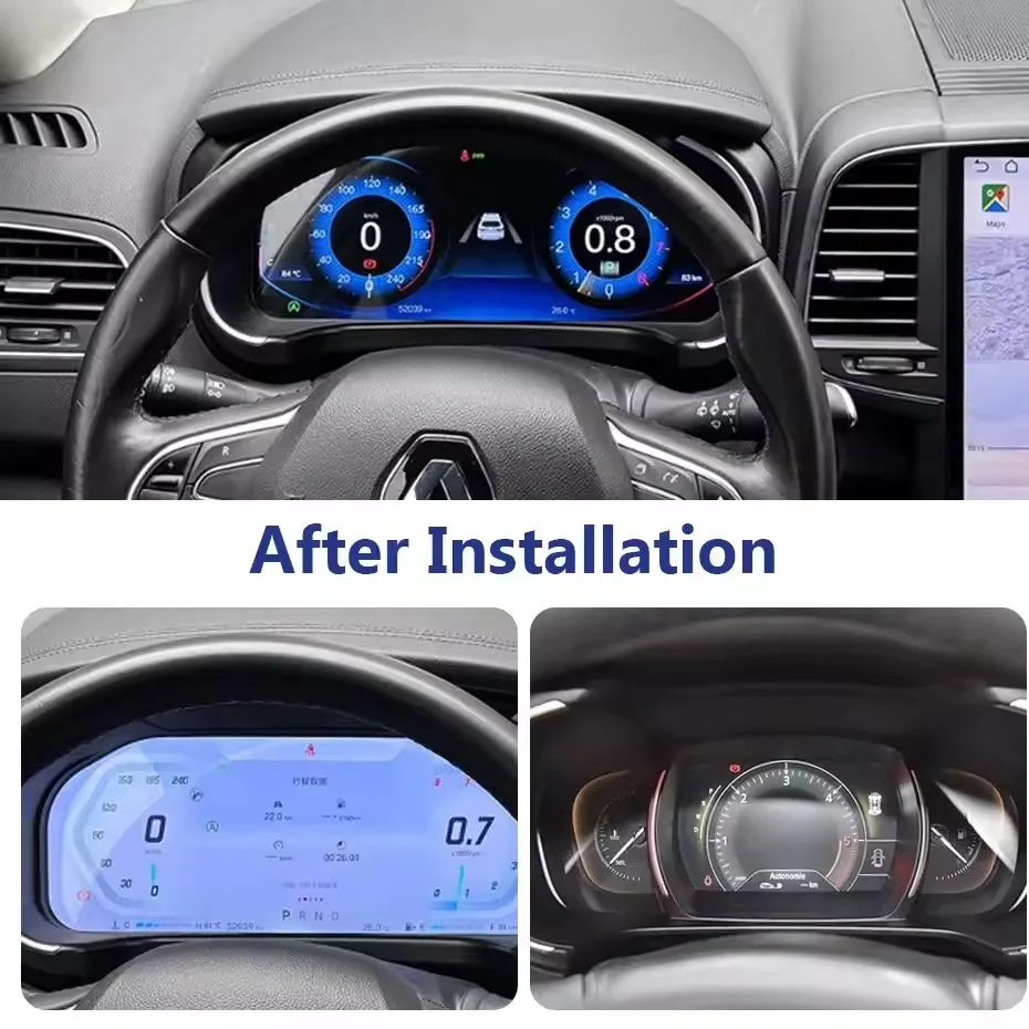 

Цифровой приборный дисплей Wang для Renault Megane/Koleos 3 2010-2019, ЖК-панель приборов, автомобильные аксессуары