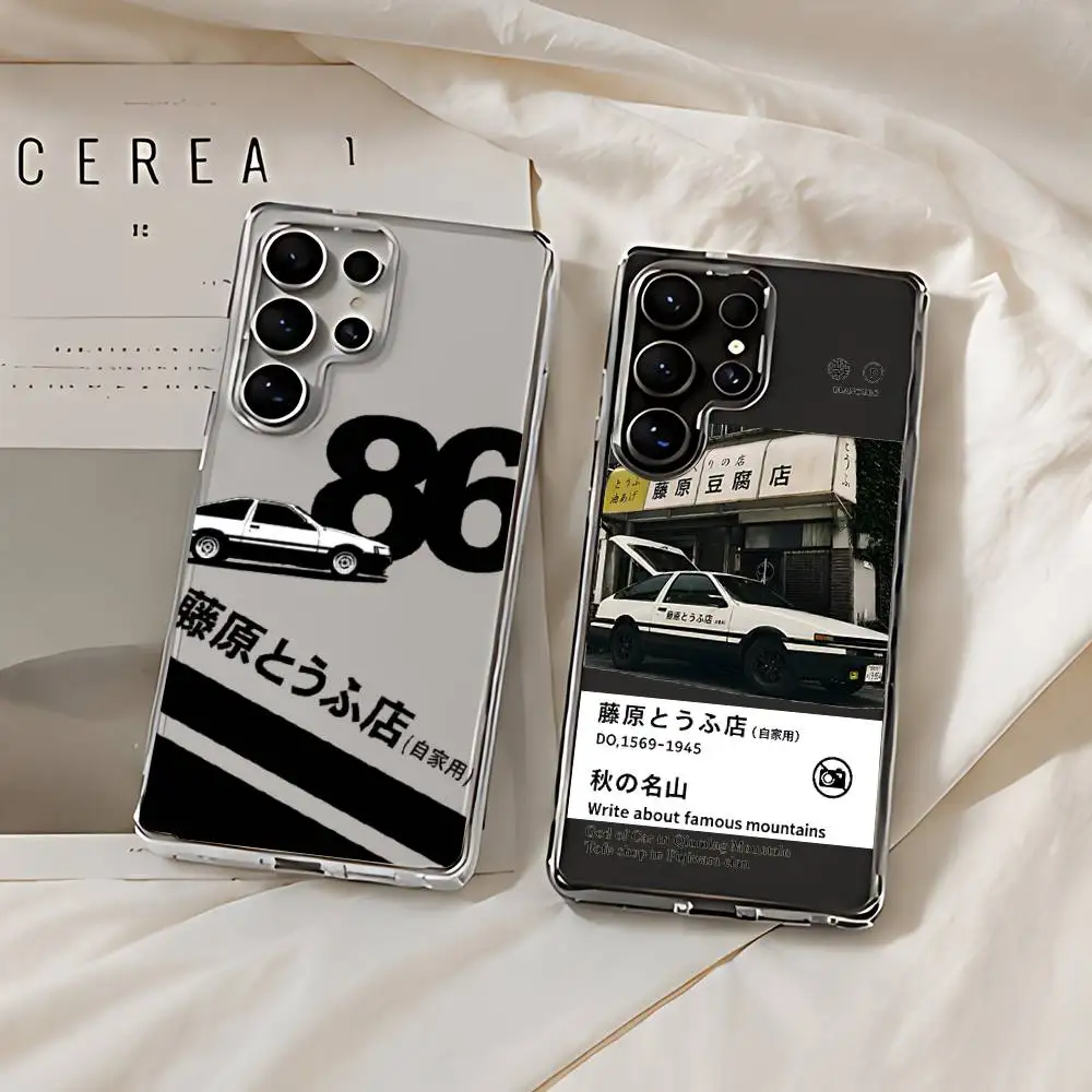 INS Hot Initial D JDM AE86 Phone Case For Samsung Galaxy S21 S22 S23 S24ULTRA S25ULTRA FE Ultra Plus5G A52S S26 Shockproof Cover