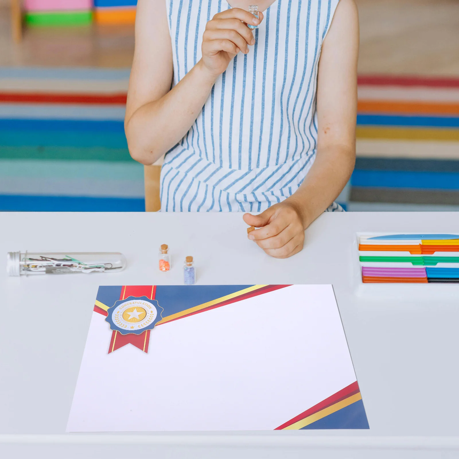 

Пустая бумага 8,5X11 дюймов, бумага для диплома печати, бумага для школьной награды, сертификат достижения, декоративная