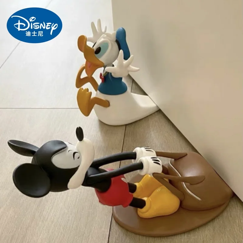 Disney Mickey Mouse Donald Duck Door Stop Anti-Collision Door Cartoon Home Decoration Fun Doll Desktop Decoration Birthday Gift