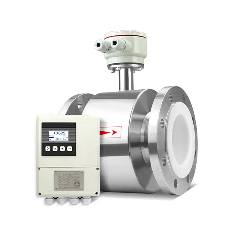 

Split Remote Electromagnetic Flow Meter High Quality Flange Connection DN50 DN100 Liquid Measuring