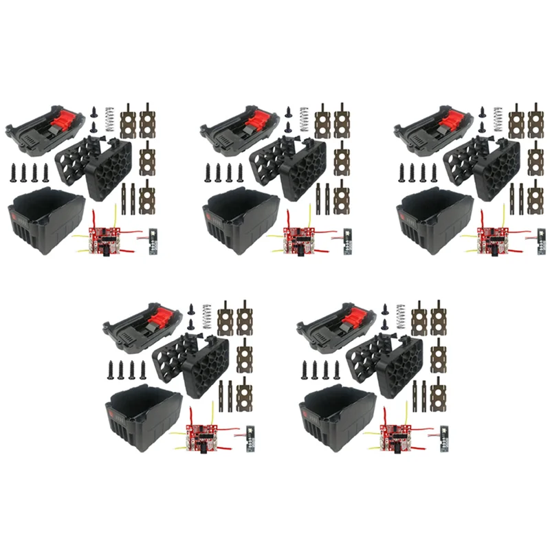 

AF89-5X Li- Battery Case Circuit Board PCB For Lomvum Zhipu Hongsong Jingmi No Original 18V Lithium Battery,15 Hole