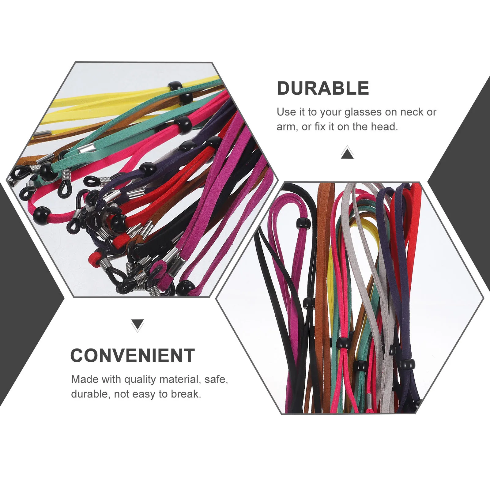 

10Pcs Anti-Slip Eyeglasses Straps Adjustable Glasses Lanyard Lightweight Durable for Running Hiking Cycling Glasses Strings