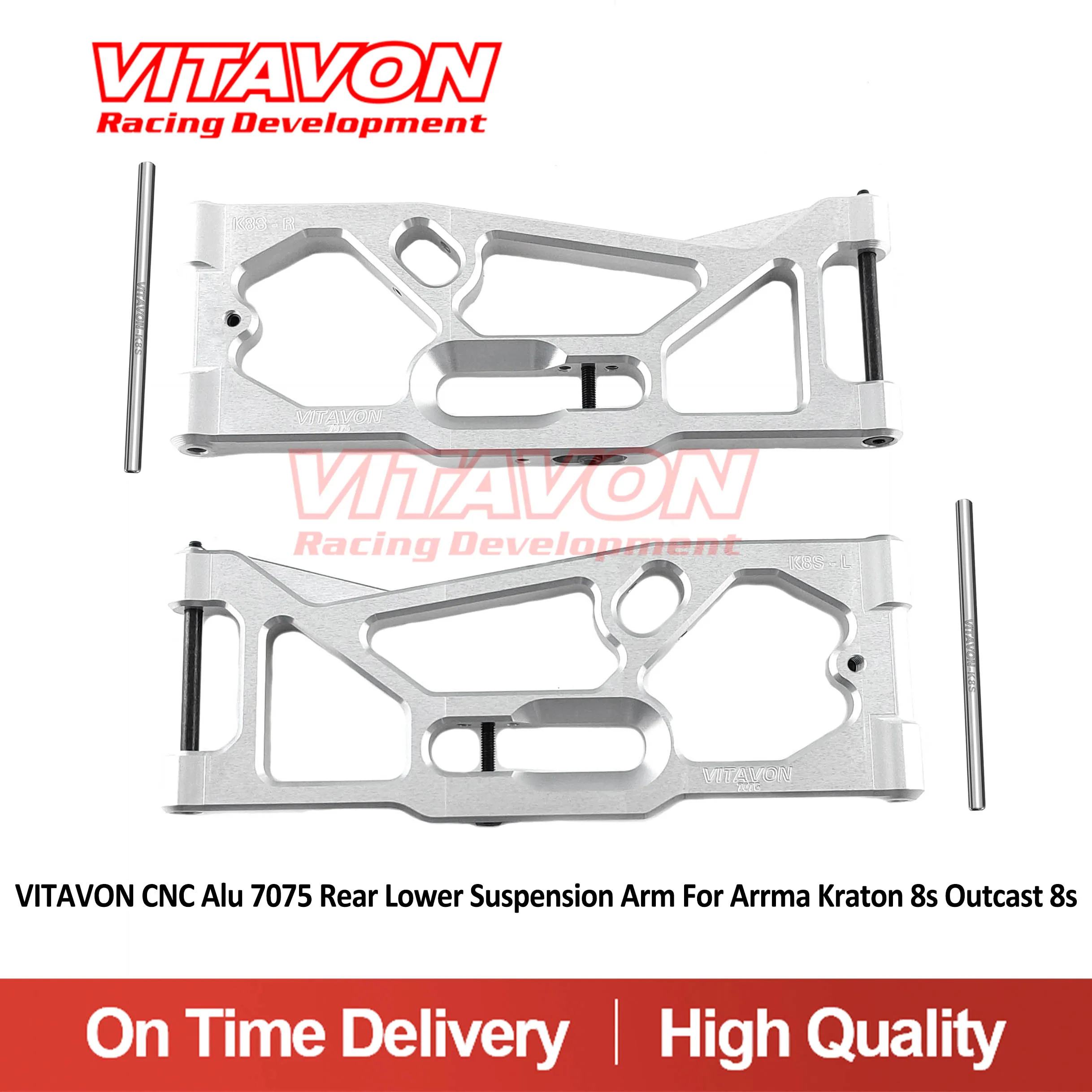 

Задний нижний рычаг VITAVON CNC Alu 7075, для Arrma Kraton 8S Outcast 8S
