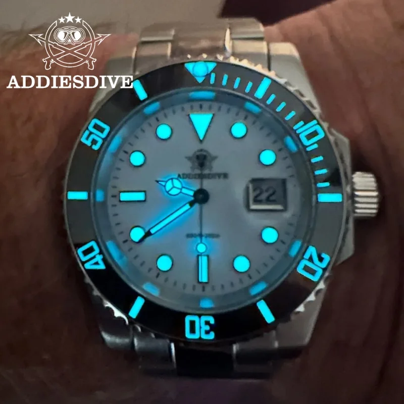 

ADDIESDIVE 41mm Top Luxury Watch For Men BGW9 Super Luminous 20Bar Waterproof 316L Stainless Steel Quartz Watches reloj hombre