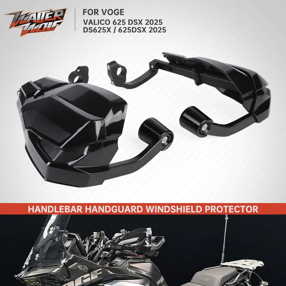 

Black Handguard Extended Windshield For Voge Valico 625 DSX DS625X 625DSX DSX625 DS 625X 2025 Loncin Hand Guards Windscreen