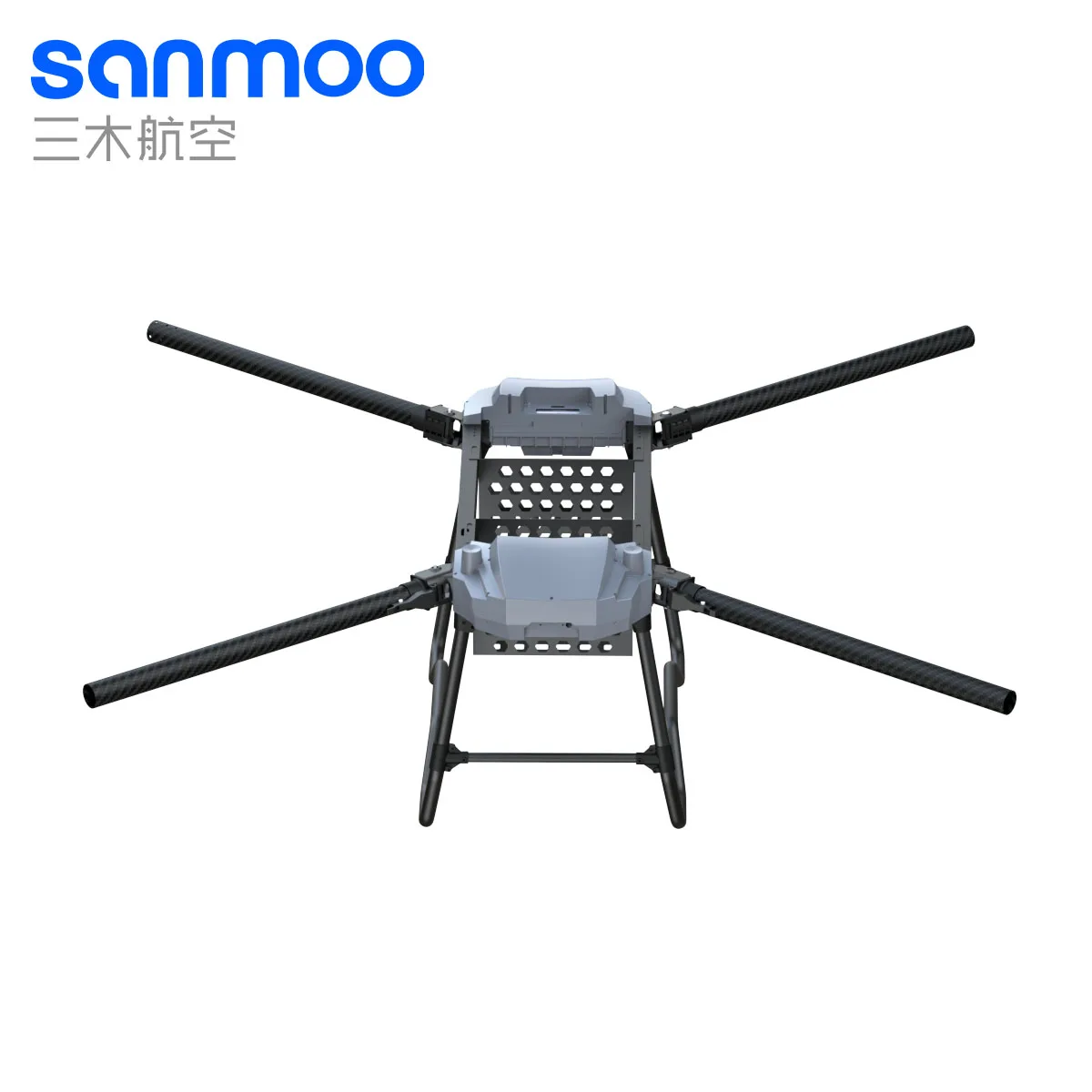 SANMOO 50kg Heavy Lift Industrial Agricultural Drone Frame Dual Battery Bay VKVIOPRO Control System 42-minute Flight Time For