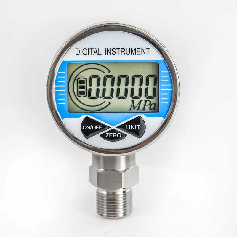 Electronic digital display precision pressure gauge 0.5-level high precision digital shockproof NPT1/4 customized thread 0-60mpa