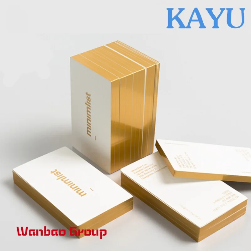 Custom  High Quality Custom Luxury Gold Foil Logo Printing Business Cards With Your Own Design Thank You Card for Small Business