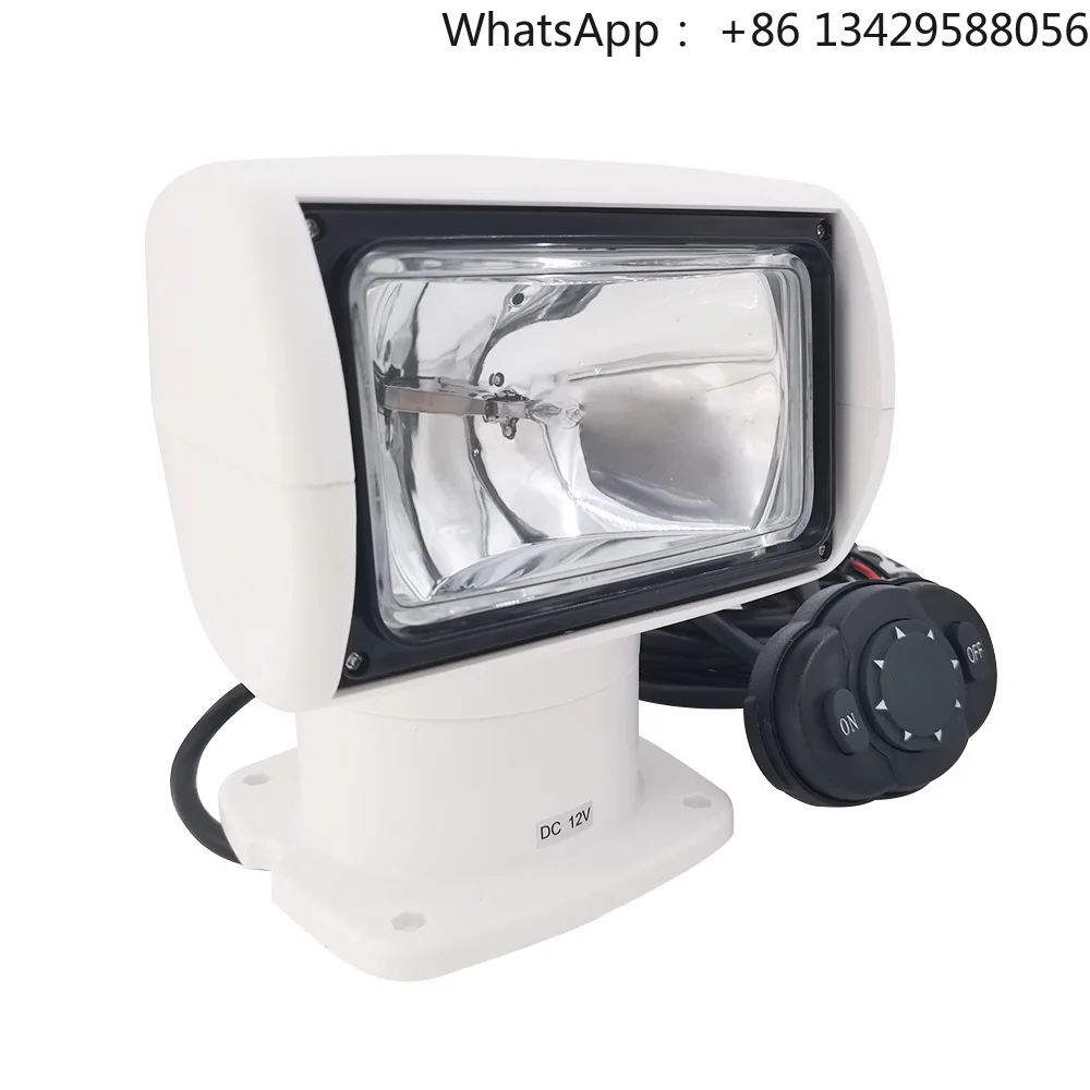 Marine Searchlight 12V/24V, High Power Waterproof Boat Lamp for Yacht Navigation