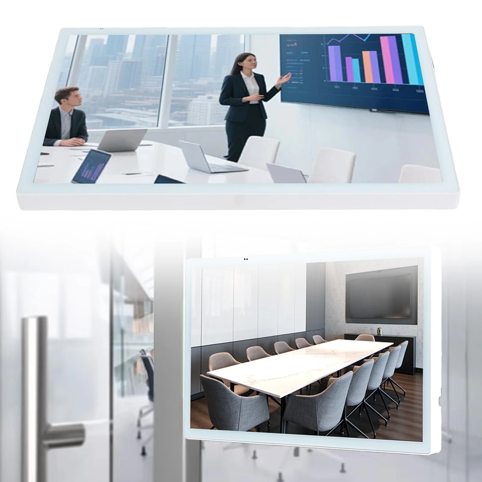 

23,8-дюймовый планшет для планирования встреч с пультом ДУ и настенным креплением для офисов и отелей