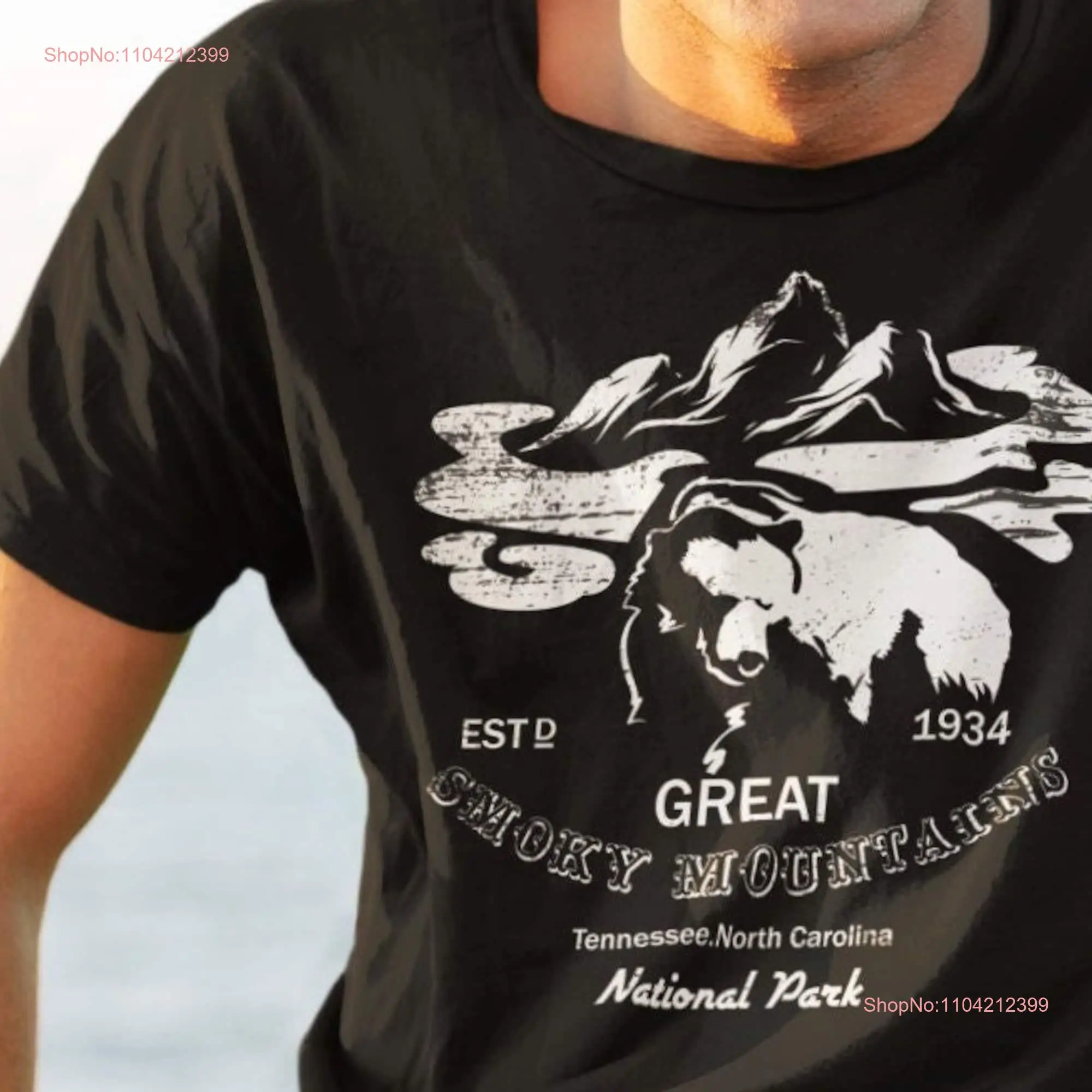 Great Smoky Mountain T shirt United States National Park shirts for camping  long or short sleeves