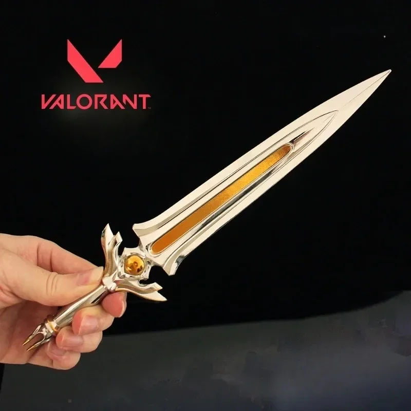 28cm VALORANT juego periférico Anime arma modelo aleación espada decoración colección Cosplay accesorios niños cumpleaños muñecas regalos Juguetes