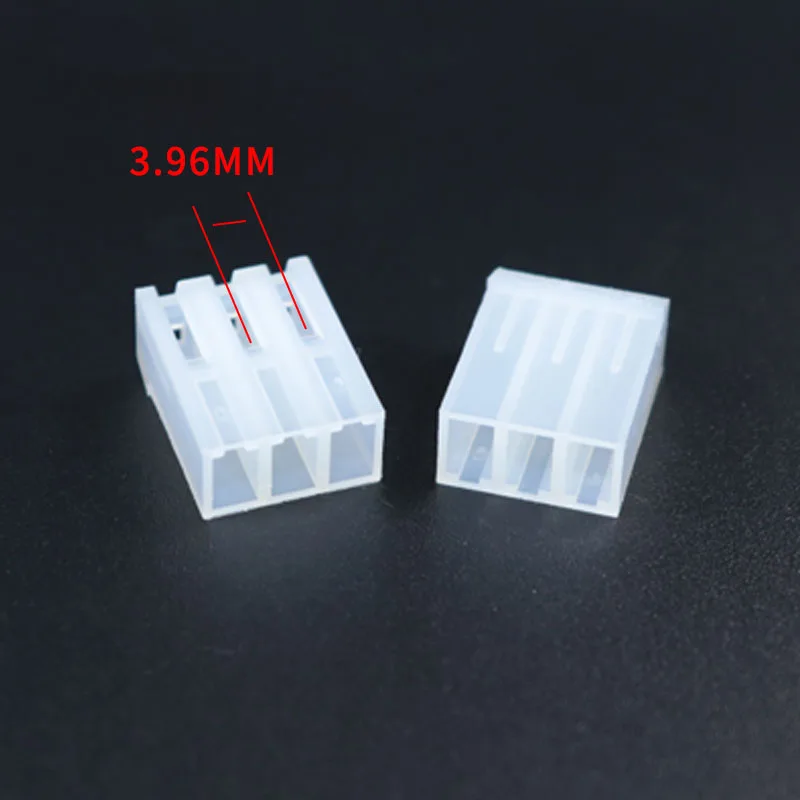 50PCS CH 3.96 Connector Plug Shell 3.96MM Pitch 2P 3 4 5 6 7 8-12Pin Connector Plug Terminal Block (Molex KK 396 Style)