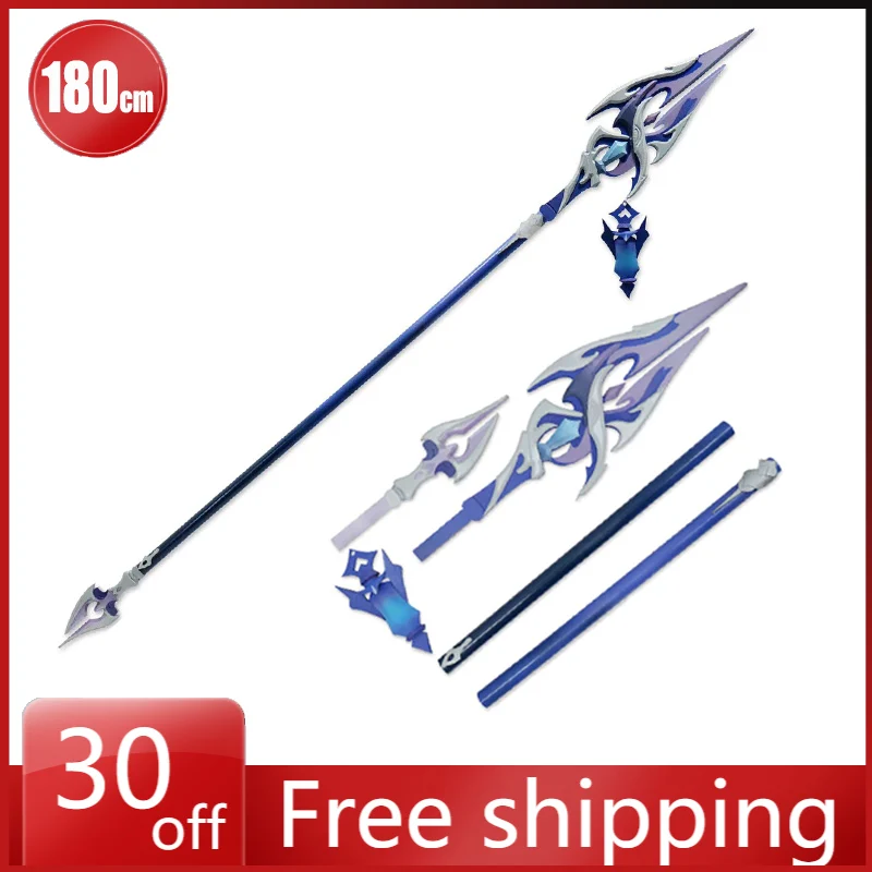 

180cm Genshin Impact Sword Model Kyryll Chudomirovich Flins Cosplay Staff Spear Spear Model Desktop Ornament Children Toys Gifts