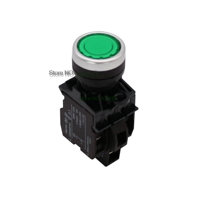 Momentary LA42-11D  Unlocked Press Type 22mm Push Button Switch Reset Power Supply With Light