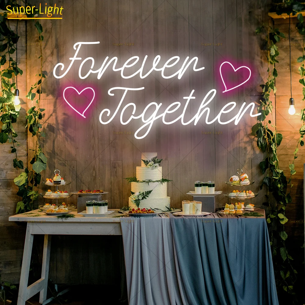 Together Forever Sign Gorgeous Neon Sign Custom Designed Neon Signs Birthday Led Neon Sign Neon Sign bar Bedroom Wall Neon Sign