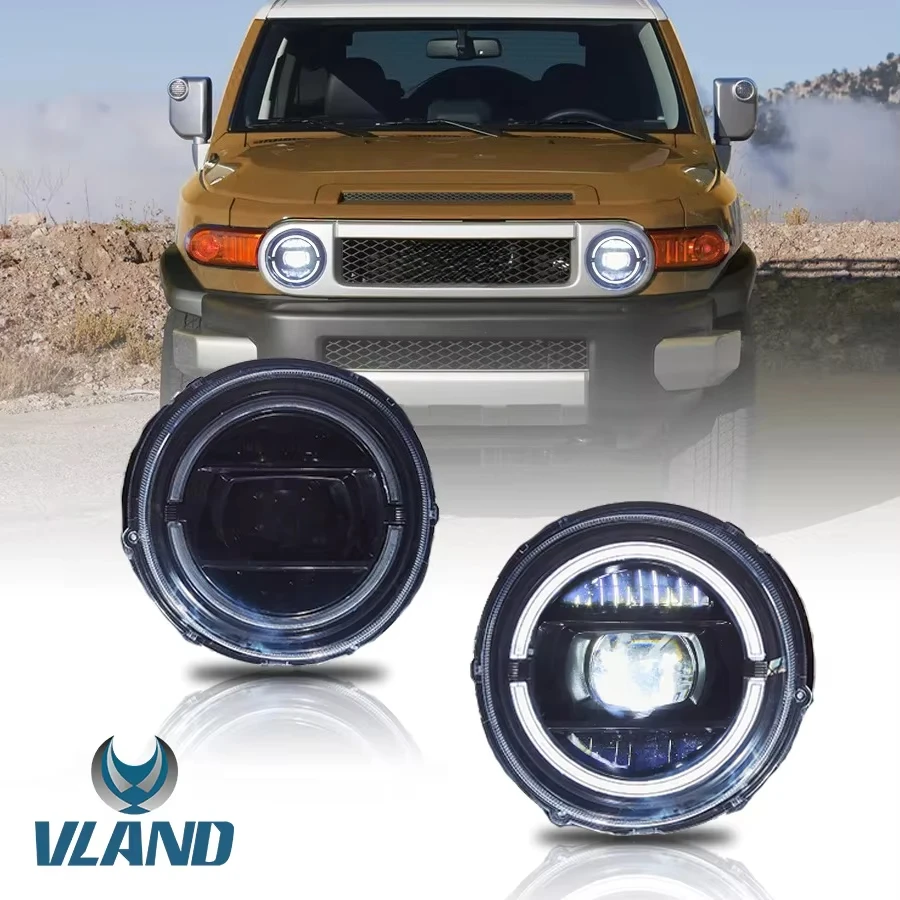 Upgraded LED Head Lamps With Stable Light Output Compatible With Toyota FJ Cruiser 2007 To 2023 (Only Main Headlight)