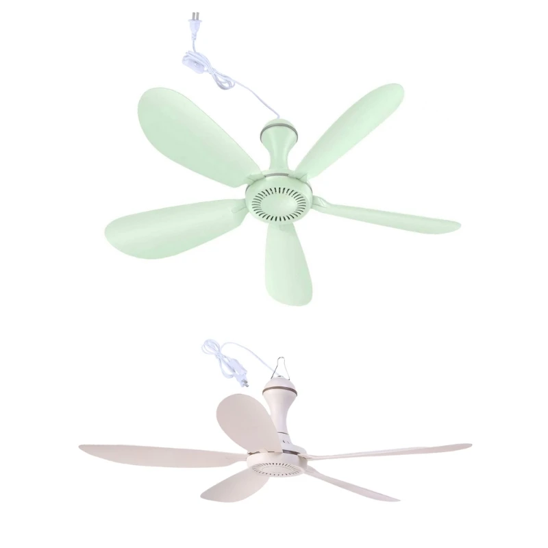 35Inch Small Ceiling Fan 5Blades Modern Indoor Outdoor Ceiling Fan with Quiet Motor for Bedroom 220V 50Hz K1KF