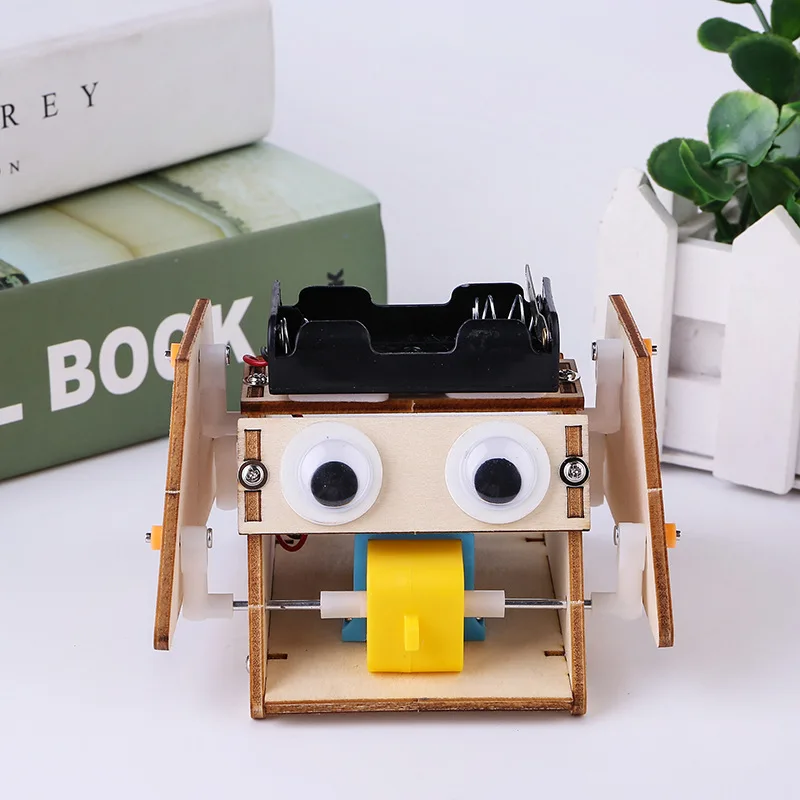 Technology Small Production Small Invention Electric Triangle Robot Homemade Primary School Students DIY Material Package G47