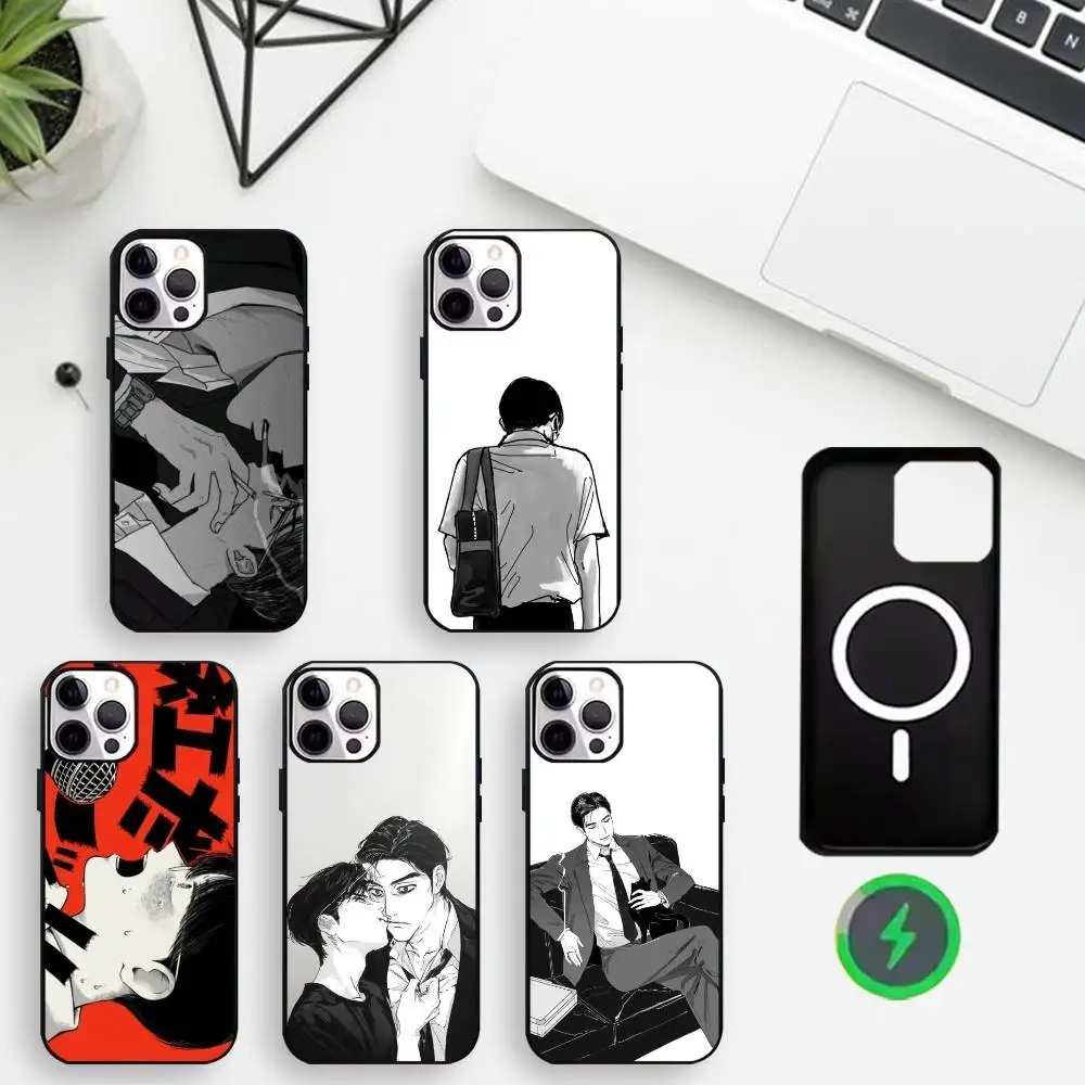 

L-Let's go karaoke Phone Case For iPhone17,16,15,14,13,12,11 Max Black Wireless Charging Protecitve Cover