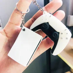 Stylish Ps5 Analog Drip Glue Handheld Game Controller Key Chain Bag Key Pendant Simple Fashion Play Game Hanging Gift