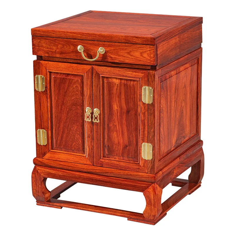 

Simple, bedside, locker, household, Chinese, rosewood, bedside table, storage