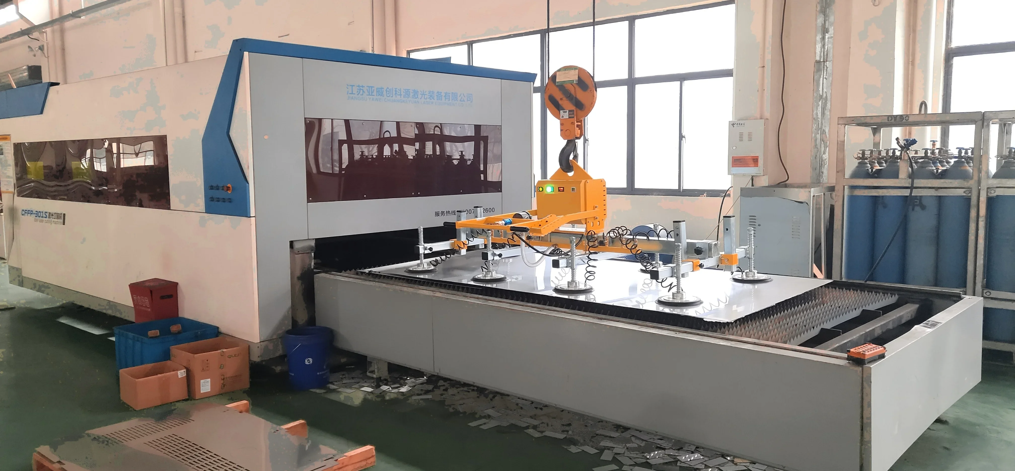 Elevador de tablero de vacío para chapa con bomba de vacío