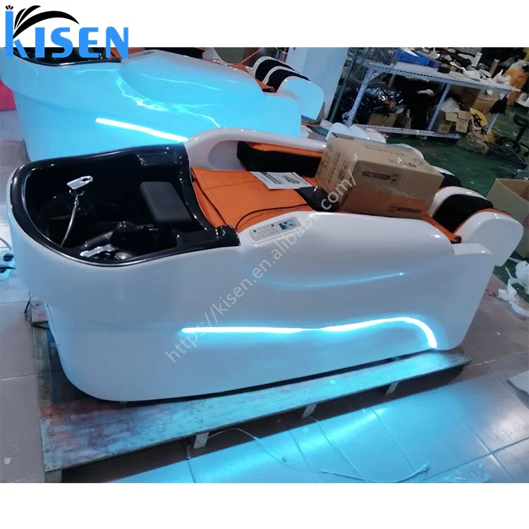 

Многофункциональный салон Kisen для мытья волос, ухода за лицом, спа-массажем, шампунем, кровать с циркуляцией воды и отпаривателем