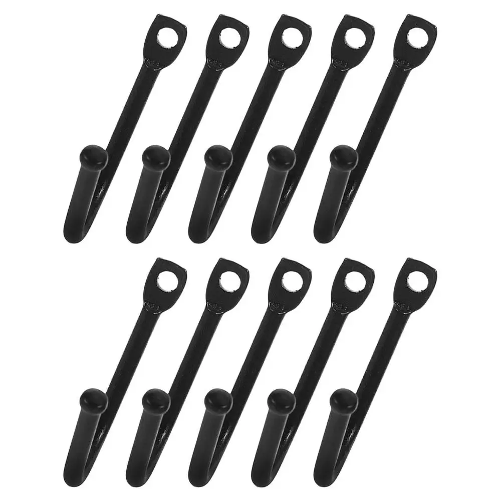 

10pcs Strong Hooks Rustic Metal Wall Mount for Hanging Gardening Tools Vintage Bronze Zinc Aluminum Fence Hooks Outdoor