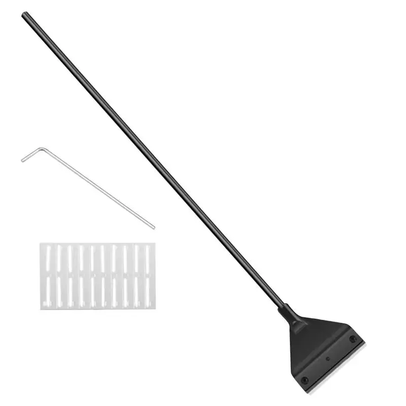 Raschietto per alghe per acquari in vetro Scrubber per acquario a lunga durata per serbatoi di vetro Robusto raschietto Strumenti Maniglia estensibile per