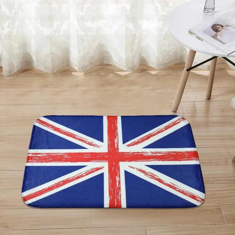 Digital Printed Flannel Non-slip Carpet Sponge Non-slip Mat Home Finished 40x60cm National Flag Pattern Carpet 160x220cm