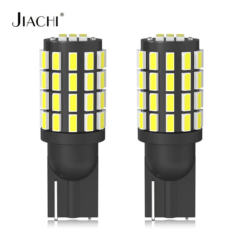 

jiachi 10PCS Car 12V LED Bulb W5W T10 3014 LED License Plate Wedge Side Interior Dome Clearance Park Reading Light Bulb