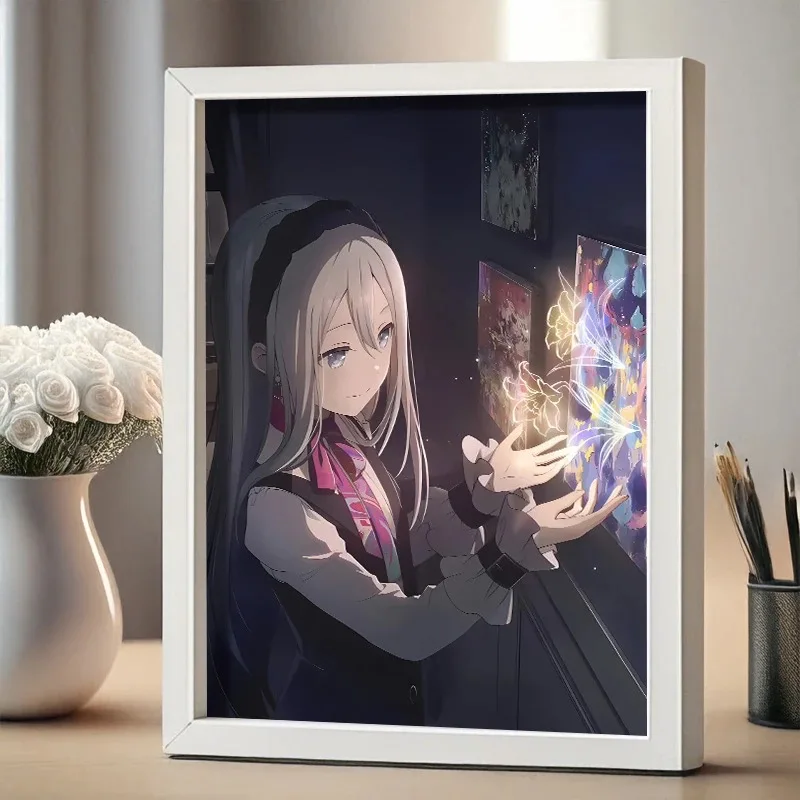 애니메이션 월드 플랜 컬러풀 스테이지 샤오자키 기념 사진 액자 코스프레 만화 장식품