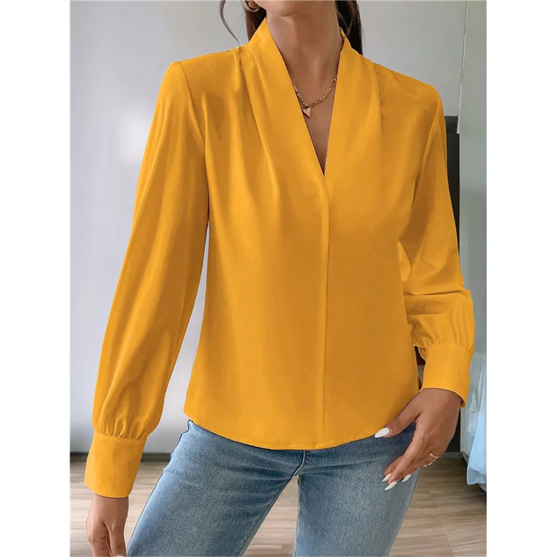 

ASDS-Womens Tops Trendy 2025 Long Sleeve Shirts Blouses Dressy Casual Spring Summer Business Outfits