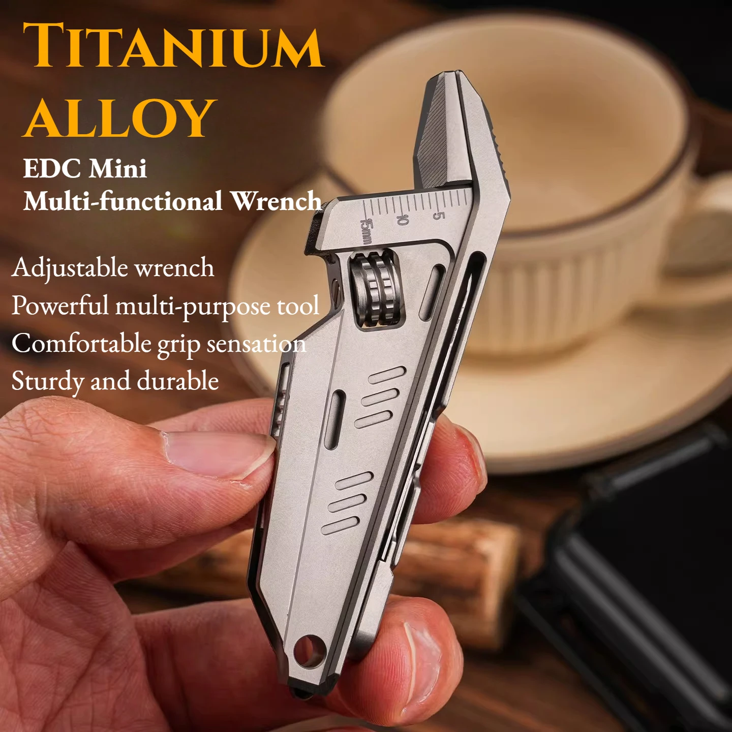 

GR5 Titanium Alloy EDC Multi-functional Adjustable Wrench Set Portable Outdoor Camping Household Emergency Hand Tool