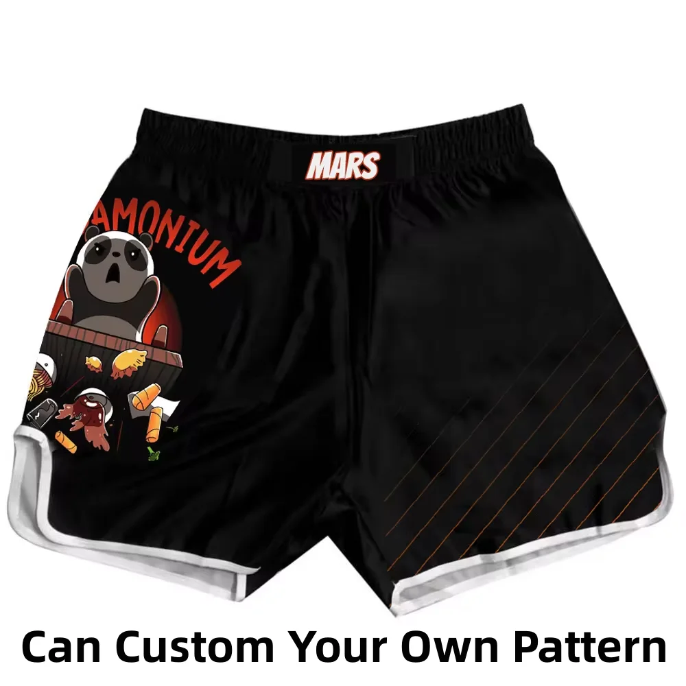 Men's Boxing Pants Printing  Shorts Kickboxing Fight Grappling Short Skull Muay Thai Boxing Shorts Clothing Sanda