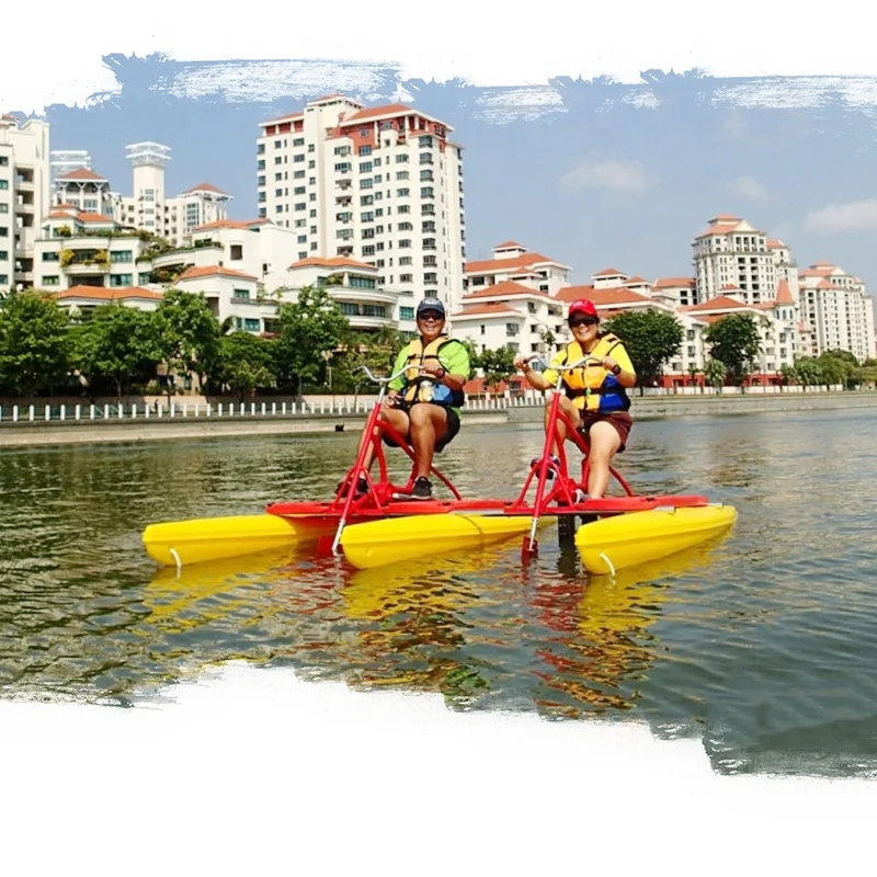 High quality park water bike/sea water bicycle/double-seats water bike for sale