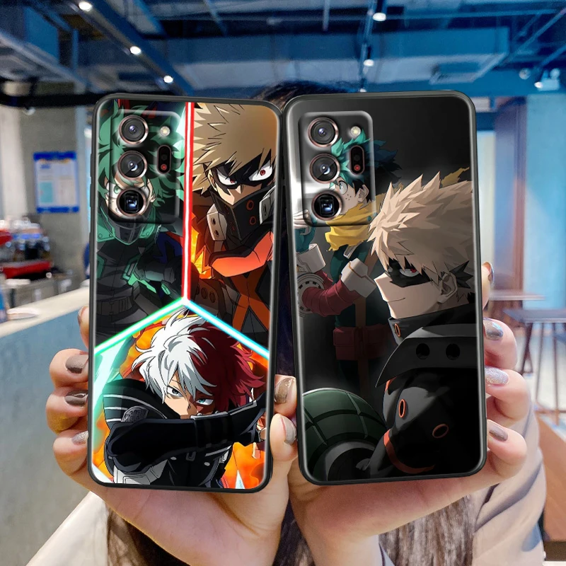 Academia Anime Hero D-Deku For Samsung Note 20 10 Ultra Plus A31 A14 A12 A70 A34 A25 A04 A05 A15 A24 5G Black Cover Phone Case