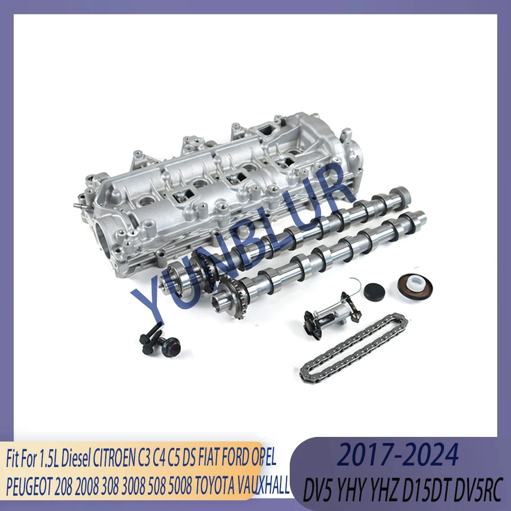 Engine Cylinder Head 8MM Camshaft Housing 44t Chain Kit Fit 1.5 L Diesel DV5 R 17-25 For CITROEN PEUGEOT DS FORD OPEL VAUXHALL